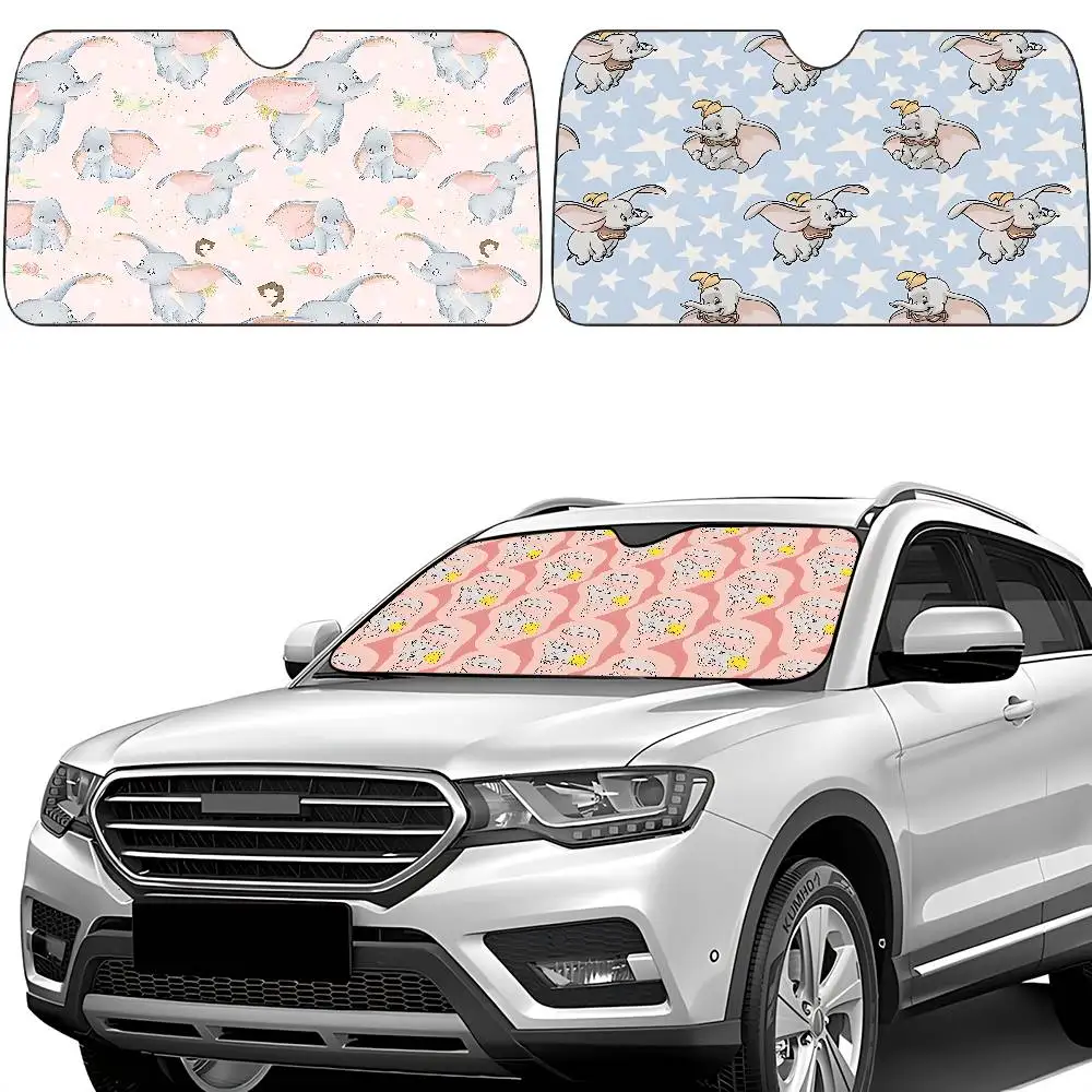 Y-DumboS Car SunShade Windscreen Front Window Visor 70x130cm Sun Visor Solar Protect Plaid Gift Novelty Car