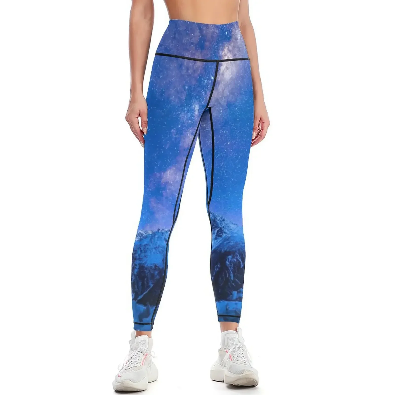 

Tasman Lake New Zealand Leggings sports for Women sports joggers for fitness set gym Womens Leggings