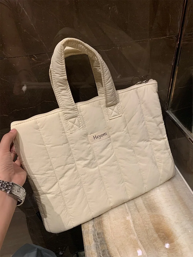 

Сумка для ноутбука Heyoni Minimalist Cotton: портативный дорожный портфель для деловых поездок, легко носить с собой, универсальная сумка для компьютера