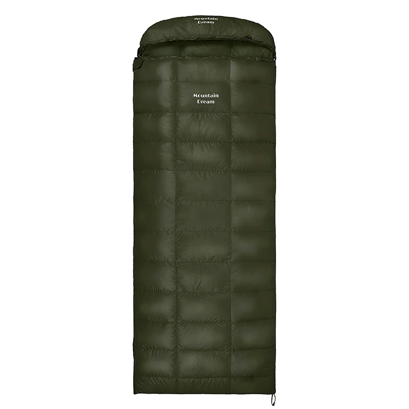 Saco de dormir de plumón de ganso ultraligero, impermeable, de talla grande, cálido, para viajes, senderismo y Camping, para invierno