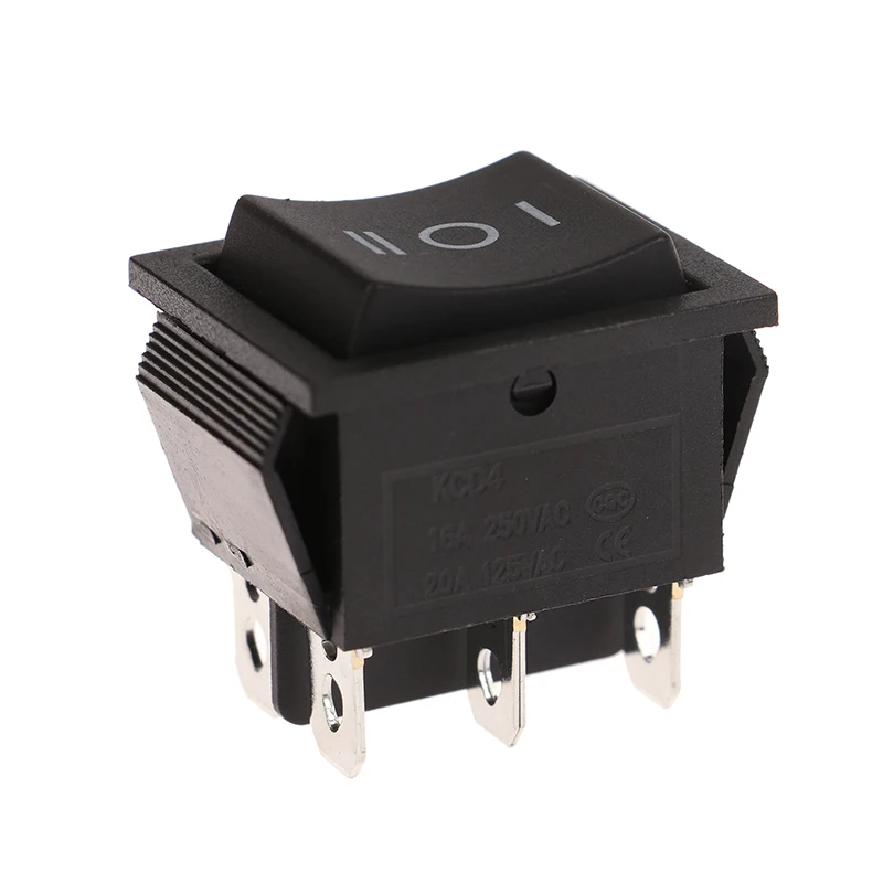 5Pcs Ship Type Switch KCD4 Double-sided Self Resetting Bidirectional Arrow Lockless DC Motor Forward And Reverse Switch