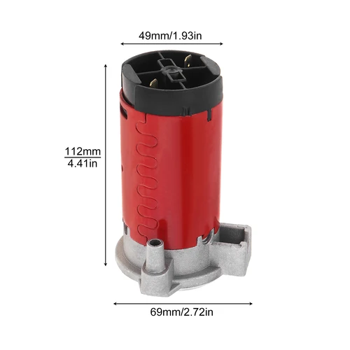 Imagen 2 del producto Bomba de bocina de aire de 12/24V, bocina de sirena de motocicleta para coche, camión, vehículo, tren, compresor de aire de bocinas de bocina multicolor