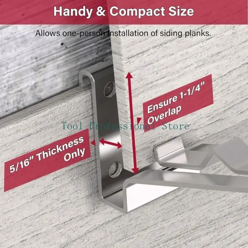 57QF Hand Siding Measuring Tool Easy to Use Alignment Tool Efficient Installation Aid Stainless Steel for Home Renovations