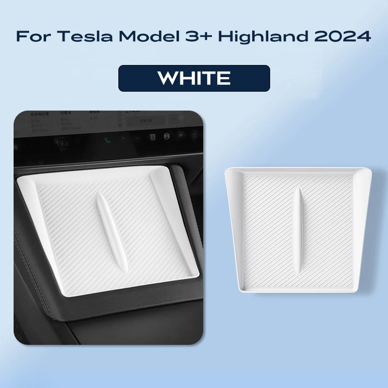 Per TESLA Nuovo Modello Y Launch Juniper 2025 Modello 3 2024 Highland Ricarica Wireless Pad In Silicone Della Copertura Della Protezione di Controllo Centrale