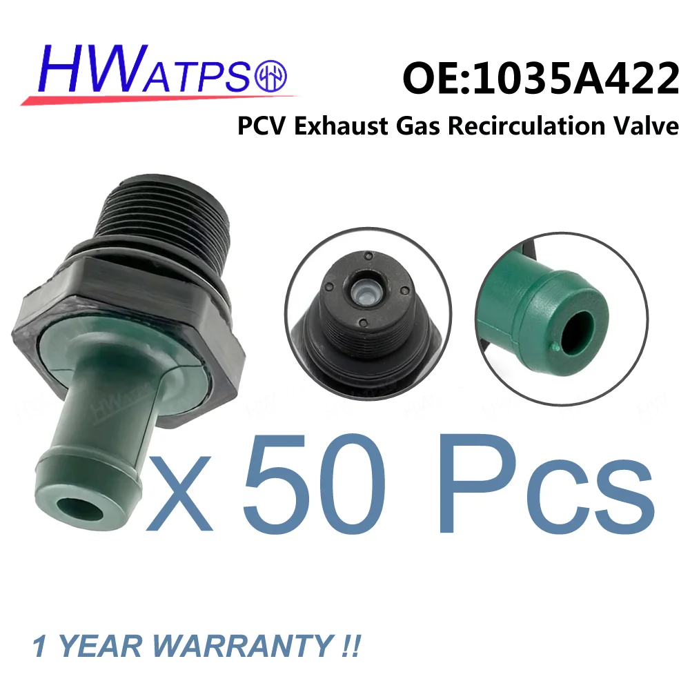

50 Pcs PCV Valve For Nissan Altima Frontier Maxima Murano NV Pathfinder Quest Xterra Infiniti JX35 1035A422 11810-6N201 6P1361
