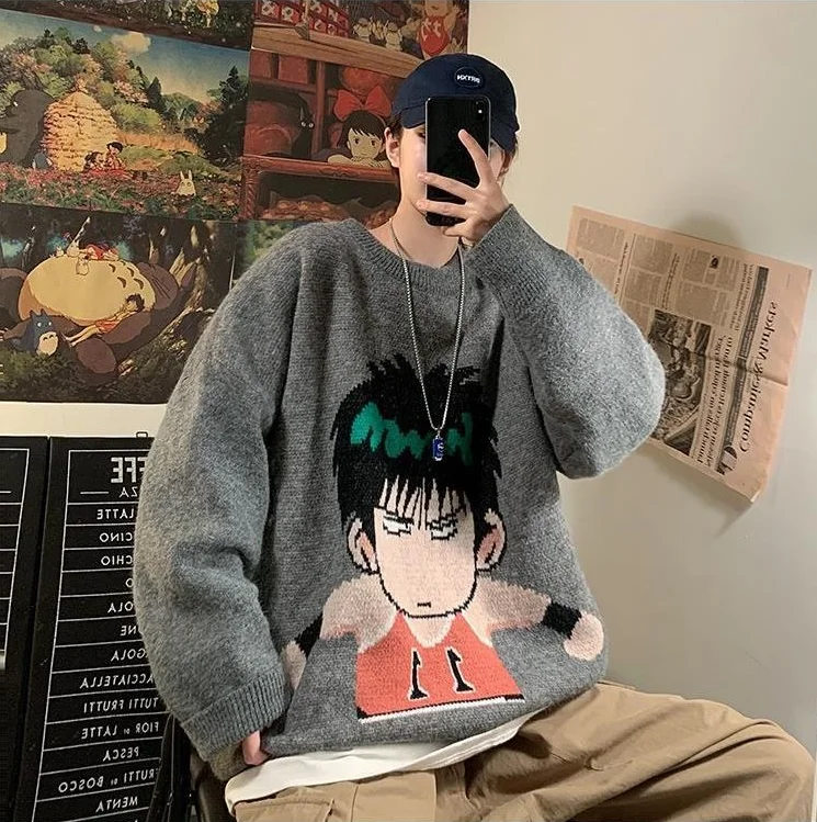 Anime SLAM DUNK cosplay Sakuragi Hanamichi suit  Harajuku Tops Sweater Hip hop Uniform Outfit Anime Cosplay Costumes Loose dress