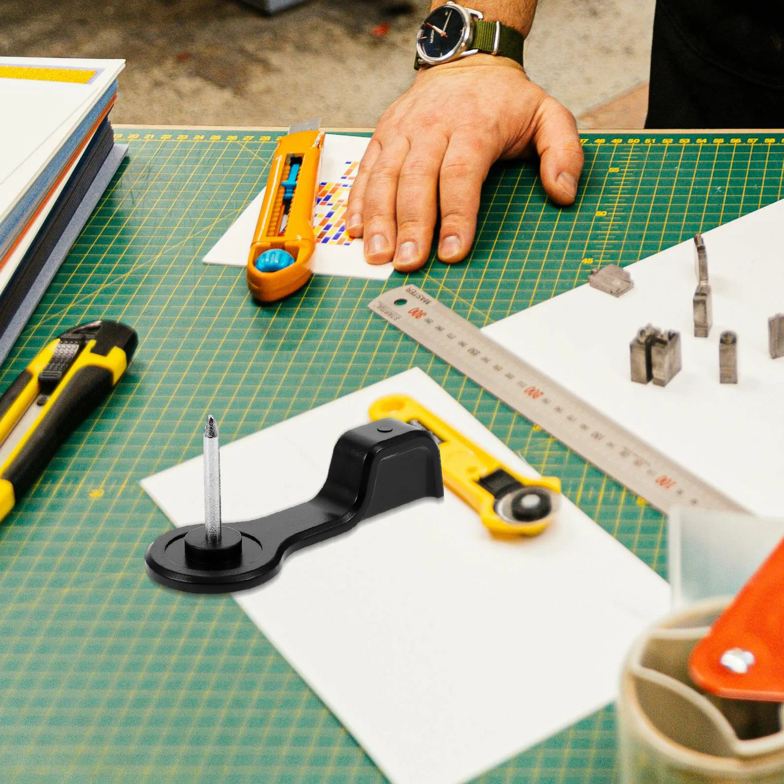 6 قطعة آلة تجليد قسيمة إبرة موثوقة الناخس جزء تجليد الكتب أداة الخياطة ملزمة سريعة اللكم التبعي