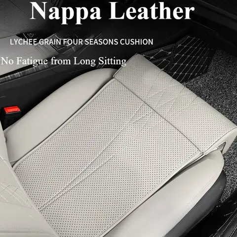 새 자동차 시트 다리 지지대 확장 스웨이드 범용 자동 시트 확장기 다리 쿠션 운전자용 메모리폼 시트 패딩 매트 커버