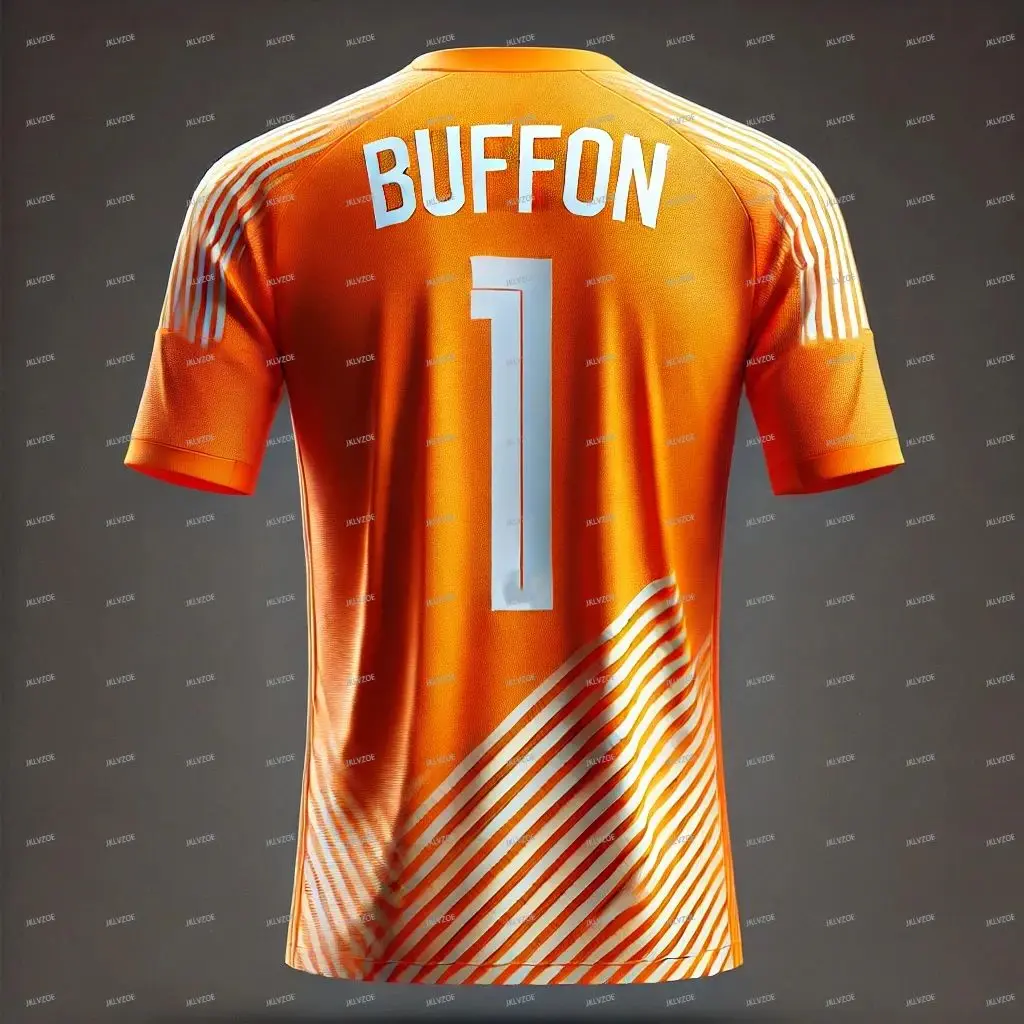 24-25 Summer New Italian Football Jerseys Buffon Boys Football Training Suit Men's Sports Breathable Short Sleeve Top Y2K