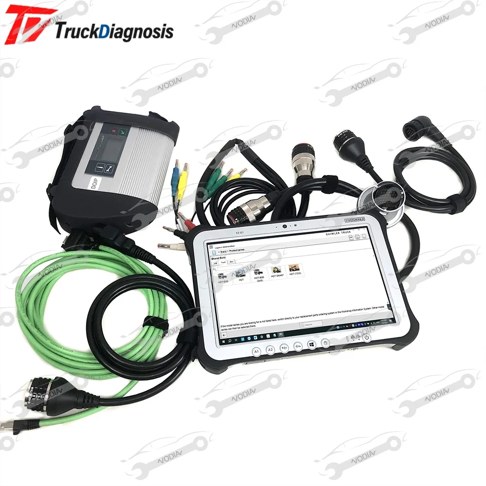 TABLET + para mercedes-be-nz ferramenta de diagnóstico de caminhão de carro mb estrela c4 obd2 scanner mb actros ferramenta de diagnóstico