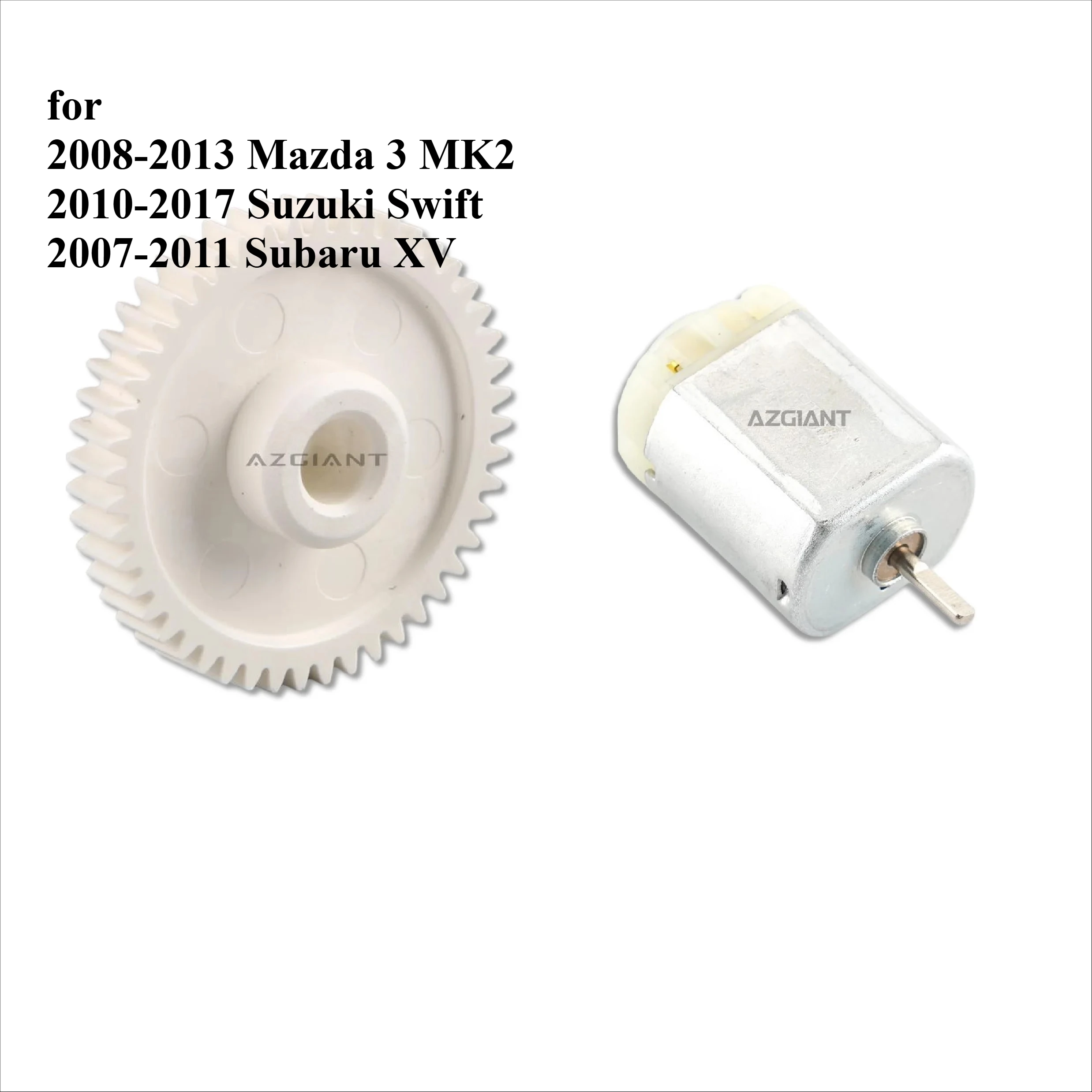 Новая шестерня мотора зеркала заднего вида для Mazda 3 MK2 2008-2013, Suzuki Swift 2010-2017, Subaru XV 2007-2011, запчасти для складывания