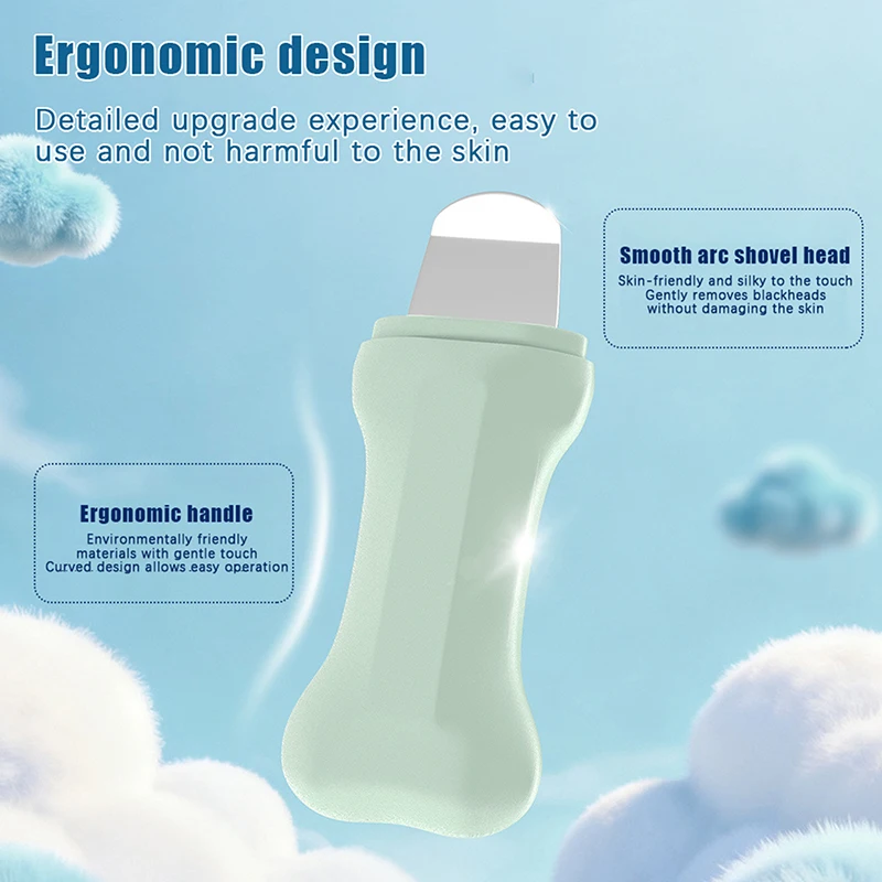 أداة إزالة الرؤوس السوداء للوجه مكشطة خفيفة ورقيقة للوجه للتنظيف العميق وملعقة الأنف والرؤوس البيضاء والعناية بالبشرة والجمال #4