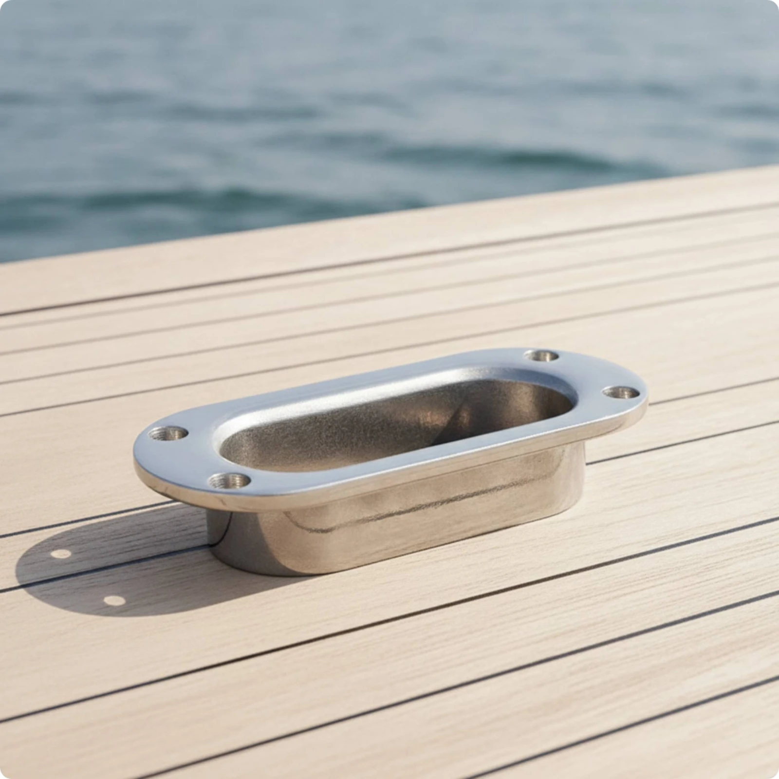 Marine Fairlead Low-Profile Deck Fairlead Boat Rope Guide Corrosion-Resistant Heavy-Duty for Sailors, Boats, Yachts