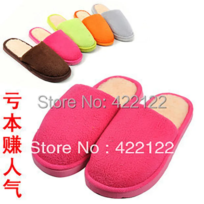 

winter shoes Home slippers winter slipper, fleece slipper long flush warming homing slippers, indoor shoesTX016 1pair=2pcs