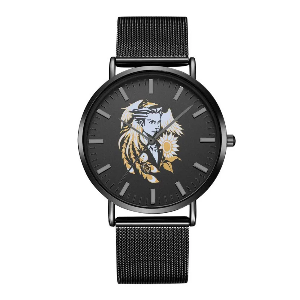 

Anime Ace Attorney Ema Skye Neil Marshall Miles Edgeworth Cosplay Quartz Watch Wristwatch Cartoon Quartzs Watchs Gift