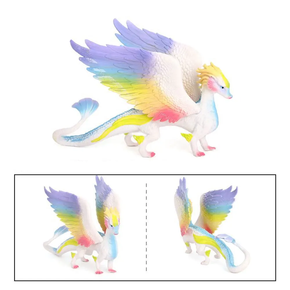 Simulated Solid Animal Model White Unicorn Pegasus Ornament Model Decoration Children's Toys Creative Gifts HG342