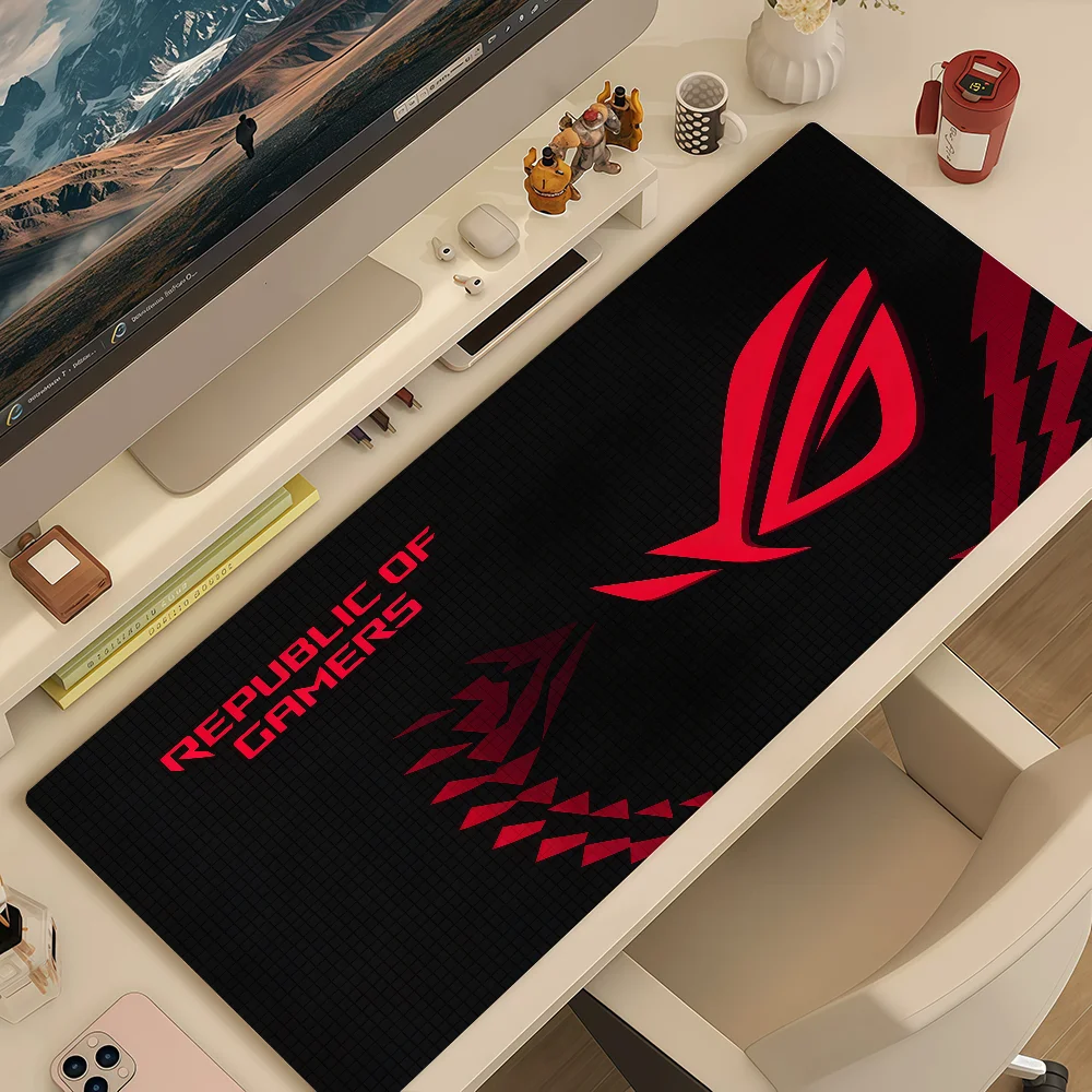Mouse Pad MousePad Non-slip Lockedge Logo Office Student Gaming Thickened Large R-ROG Writing Cool Pad Cushion