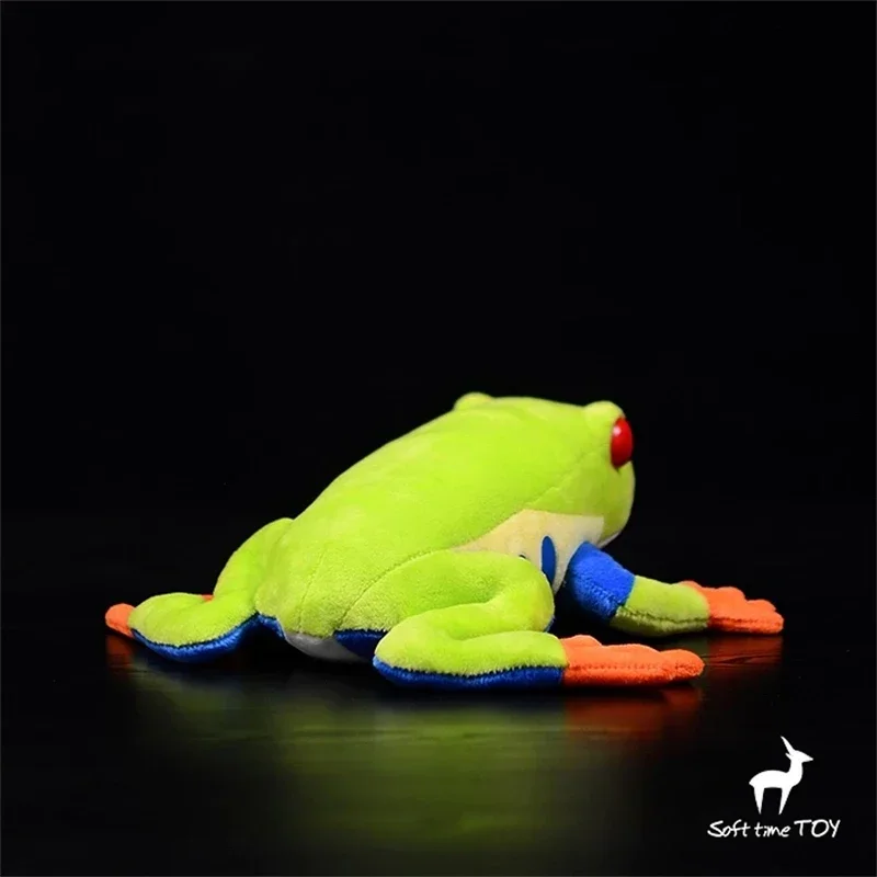 شجرة العين الحمراء الضفدع عالية الدقة لطيف بلوشي دارت الضفدع ألعاب من نسيج مخملي نابض بالحياة الحيوانات محاكاة محشوة دمية Kawaii لعبة هدية