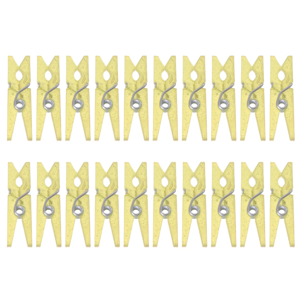 

100Pcs Mini Plastic Craft Clips 25cm Hanging Photo Clips Clothes (Yellow) mini clip plastic clip