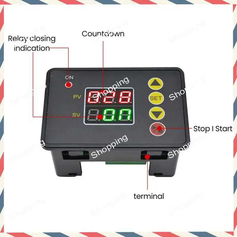 M20K 0-999S/Min/Stunde Digitale Zeitverzögerung Schalter Relais T2310 Open Time Control Modul Netzteil