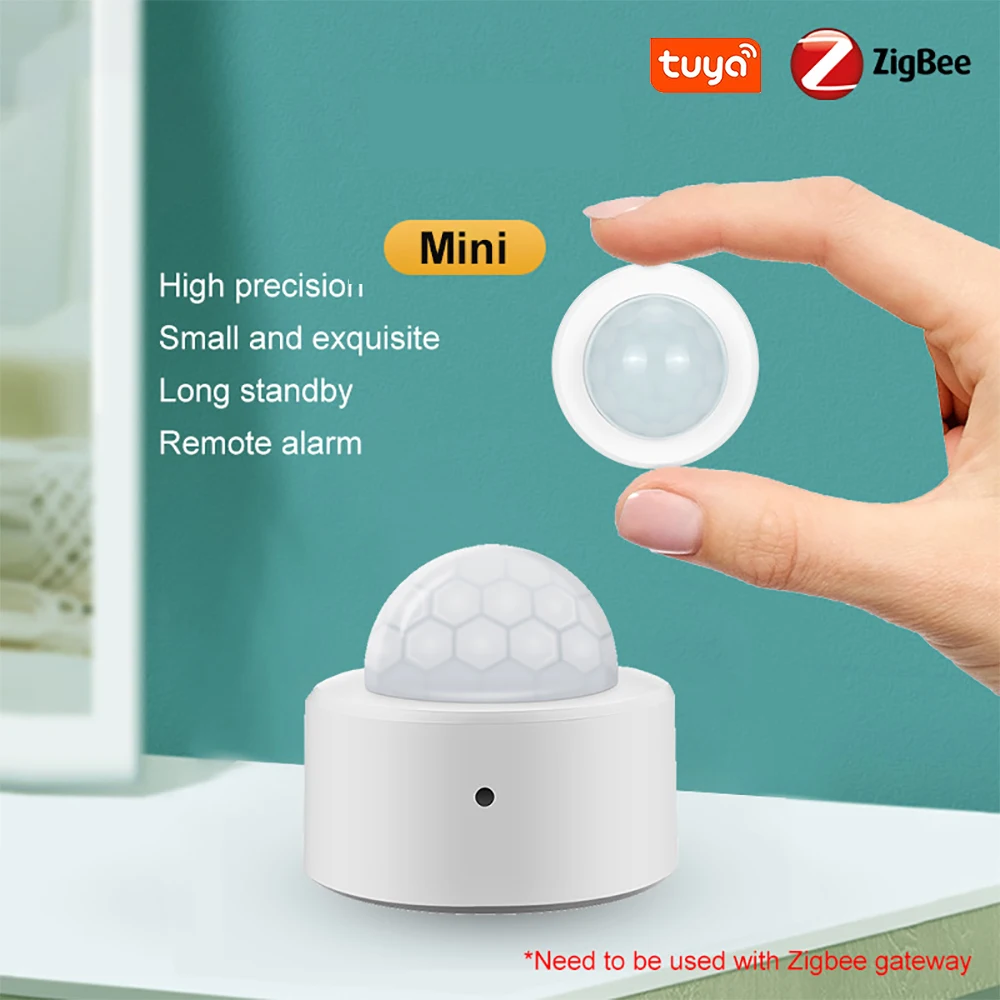 Tuya Zigbee PIR Mini Intelligent Human Motion detector Infrared sensing anti-theft sensor detector remote control smart life