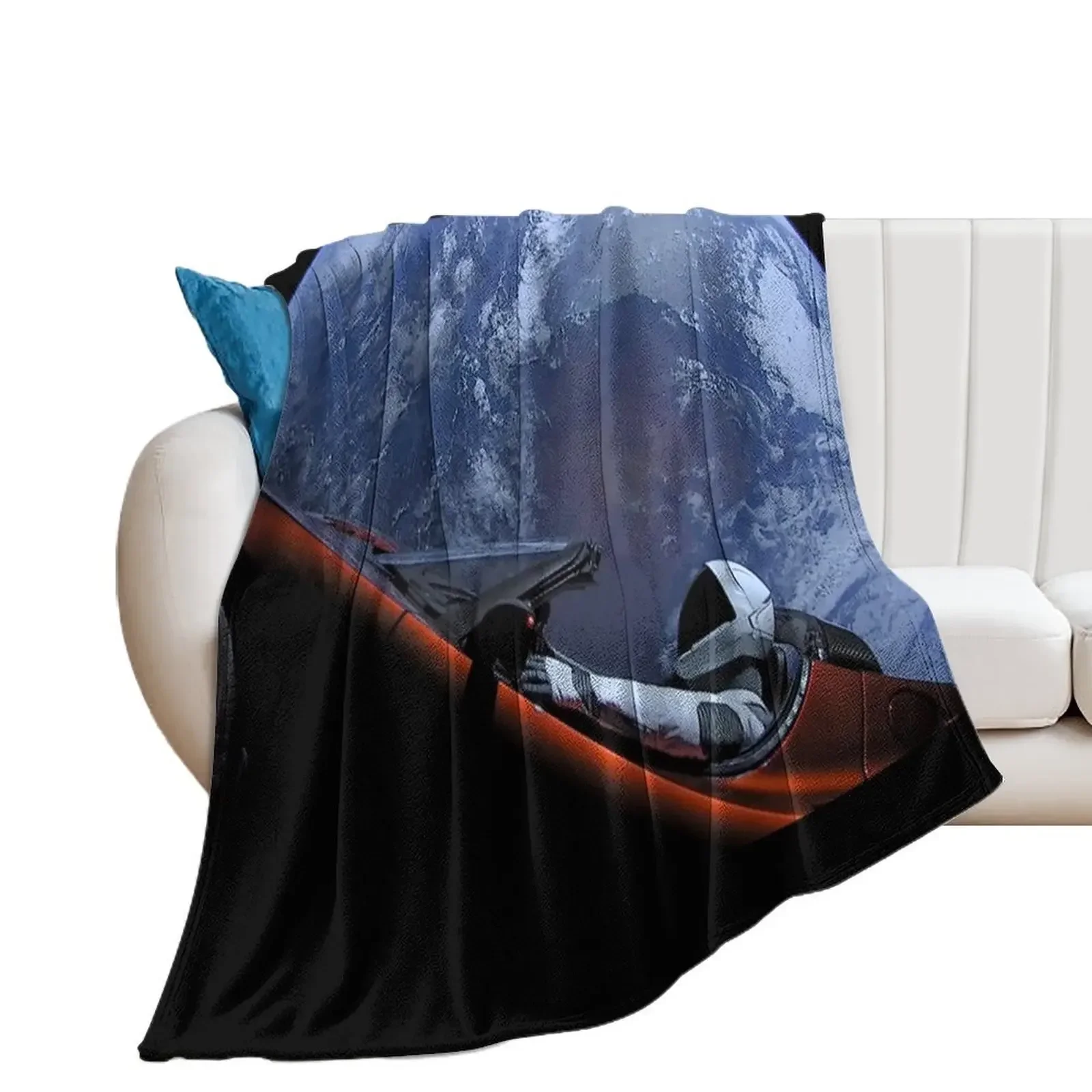 The SpaceX Starman Throw Blanket Cute Beautifuls Sofa Throw christmas gifts Blankets