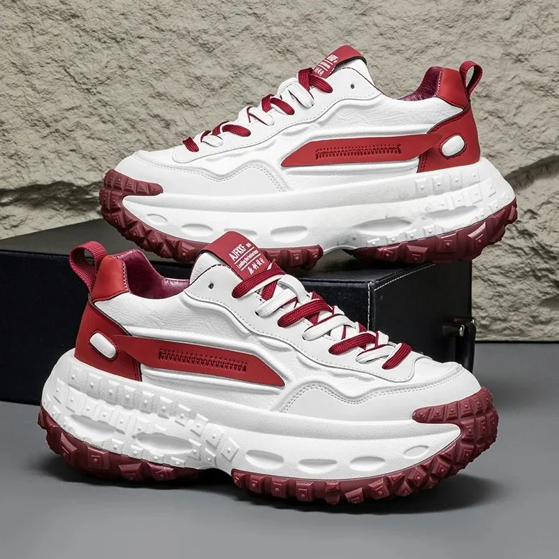 أحذية رياضية عصرية للرجال من oes Dad أحذية Thi Sole Tire Bot Faionable متعددة الاستخدامات رياضية صيفية جديدة Sle زيادة الارتفاع