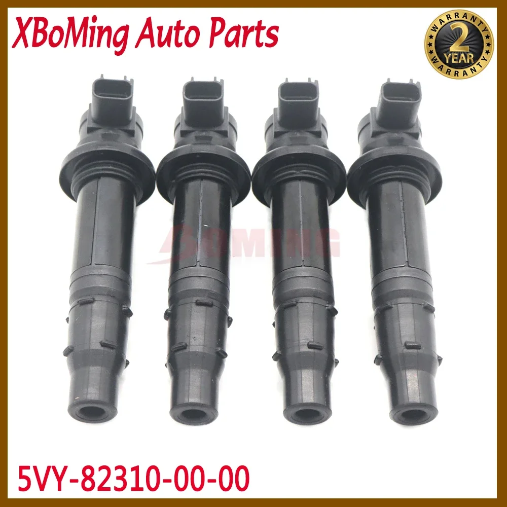 XBoMing 5VY-82310-00-00 Ignition Coil For Yamaha FZ1 V-MAX 1700 YZF-R1 YZF-R6 RS Venture FX Nytro SR Viper RX-1 2008-2016