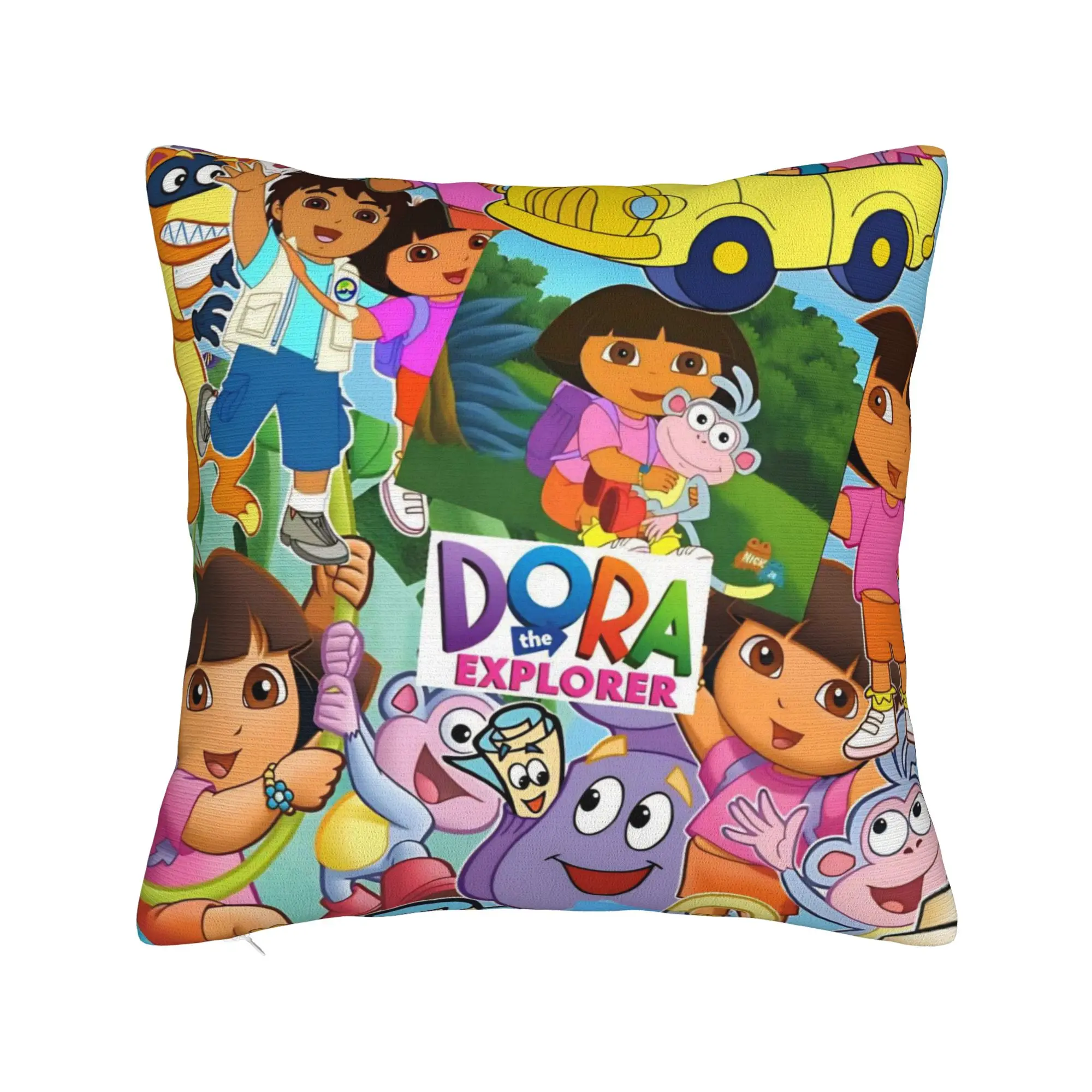 Decorative Pillow Cover D-Doras The Explorers Accessories Seat  Pillow Case Cover Square Multi-Size