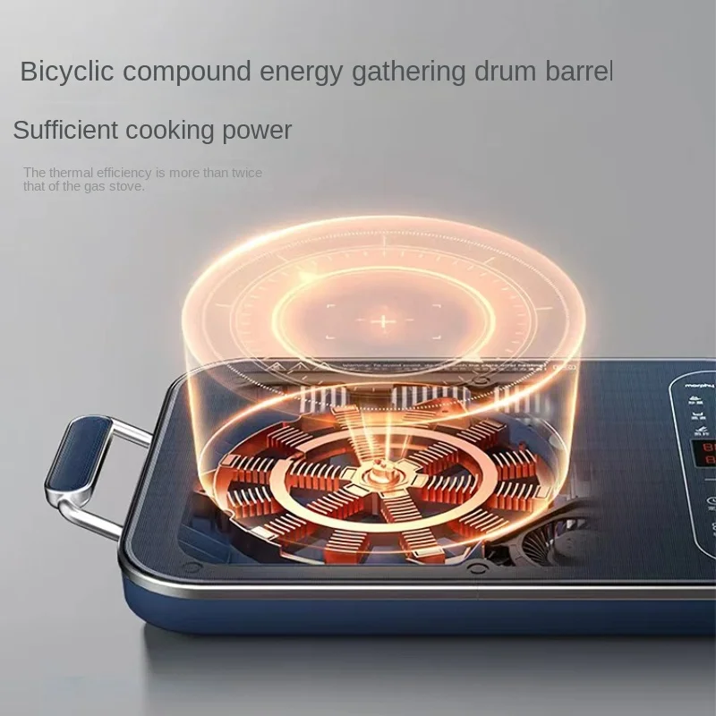 Cocina de Inducción doméstica pequeña multifunción, cocina electromagnética, olla caliente, estufa de batería inteligente de alta potencia