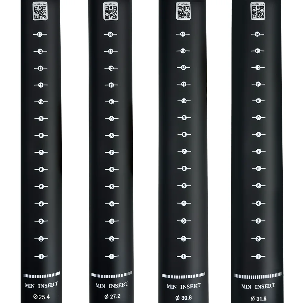 BALUGOEU MTB Sattelstütze aus Carbon mit Stoßdämpfung, Leichtgewicht, 25mm Offset, für Rennräder und Mountainbikes – Detail 14