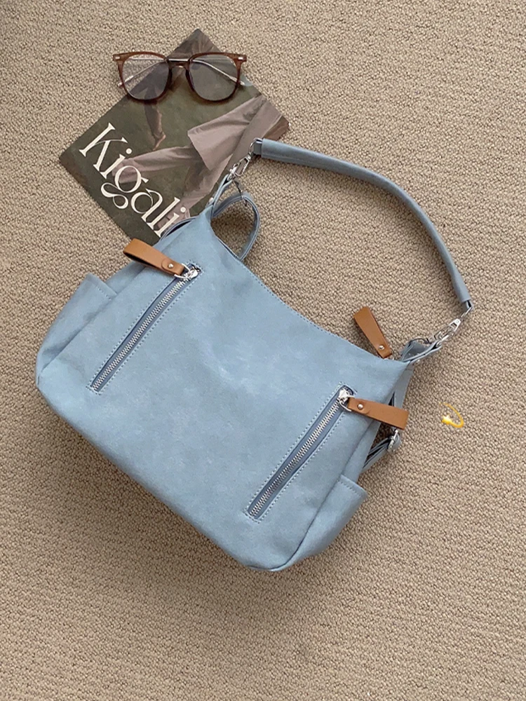 All-match Commuter Tote Bag Female 2024 New Summer One-shoulder Handbag Leisure Large-capacity Messenger Bag