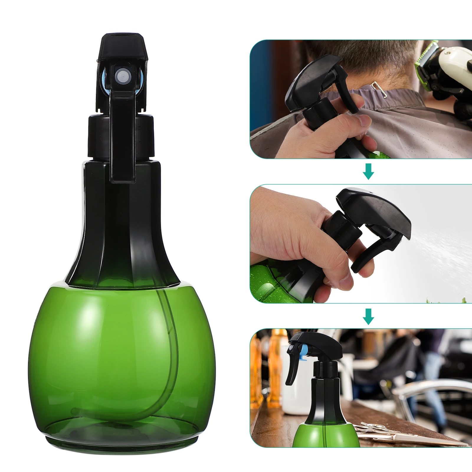 

1pc Large Capacity 400Ml High Pressure Spray Bottle Hairdressing Sprayer Plastic Liquid Sprayer For Beauty Salon Barber Shop