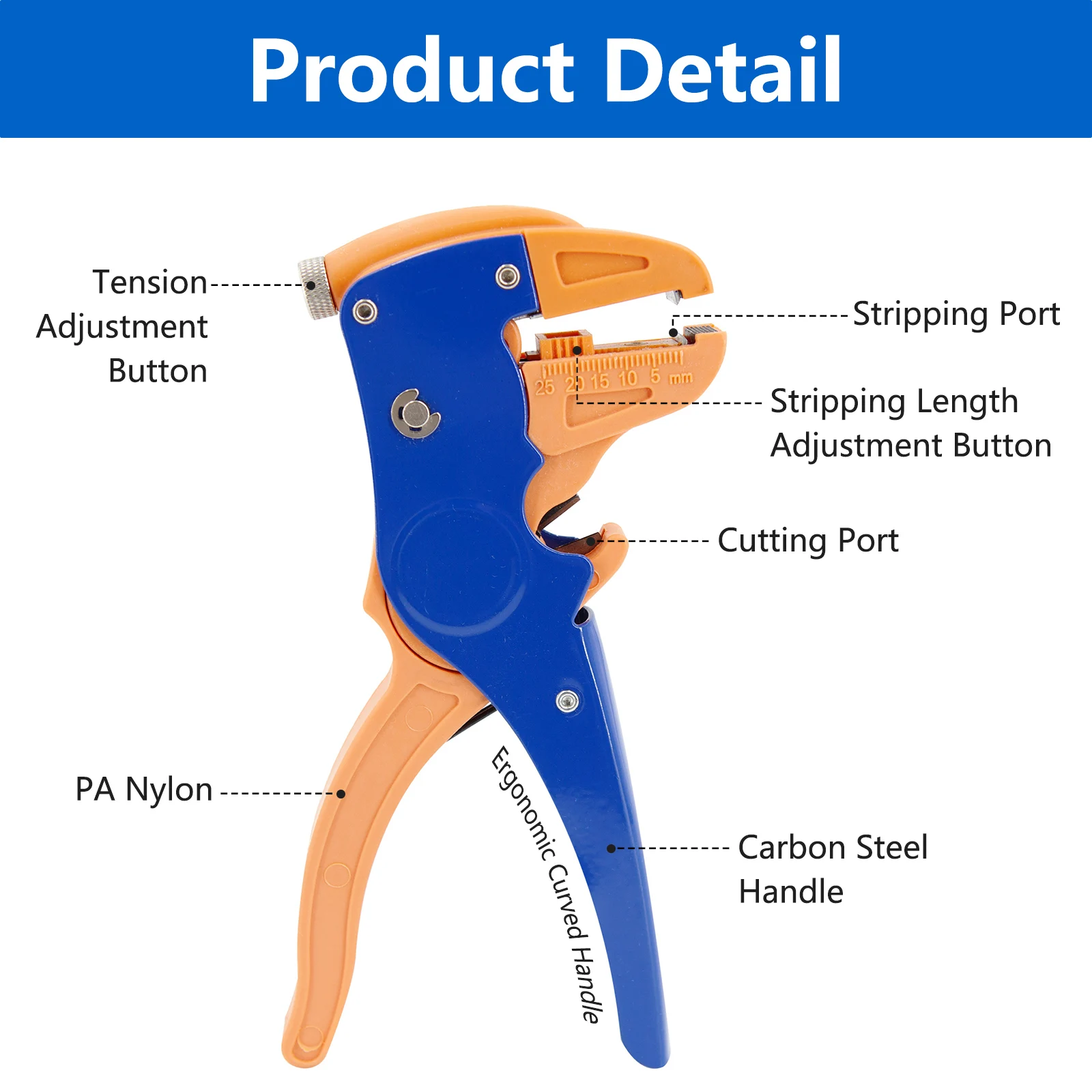 Deutsch Pin Removal Tool Connector Wire Plug Pin Extractor Puller Release with Automatic Wire Stripper and Cutter Kit and Storag