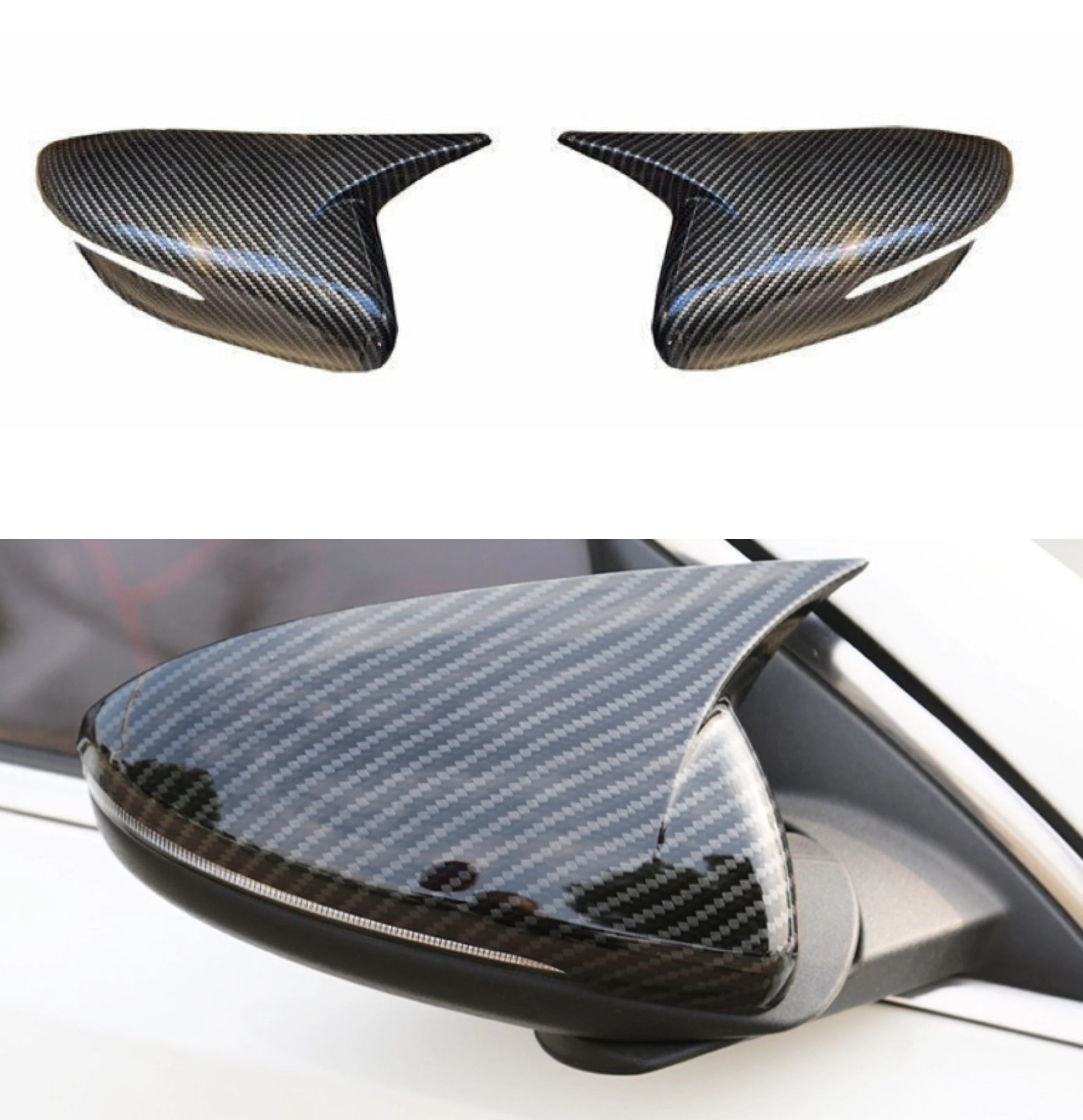 

ABS Auto Car Rearview Side Mirror Trim Cover For KIA K3 Cerato Forte 2013 2014 2015 -2018 Body Cap Shell Housing Sticker Trim