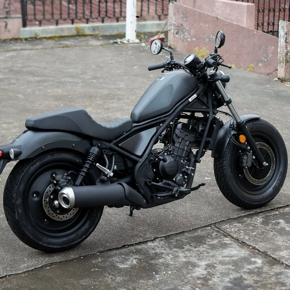 Modified Double Seat Cushion 3 Styles Lattice / Striped Saddle For Fit honda REBEL 300 CMX300 REBEL 500 CMX500