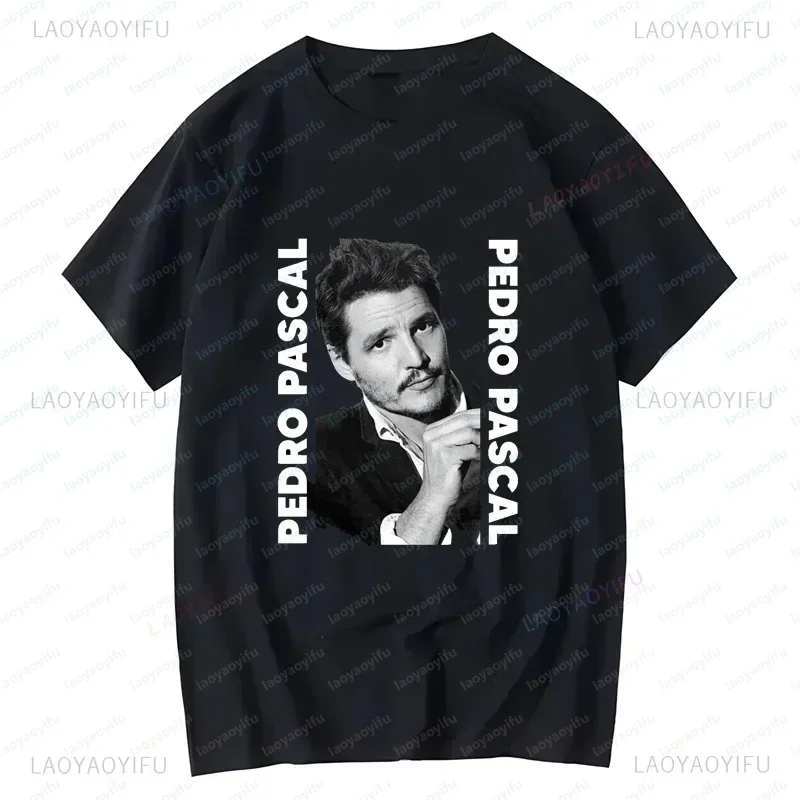 Pedro Pascal Poster Graphic T-shirts, Unisex Fashion Shirts, Everyday Casual Streetwear, Spring/summer Oversized T-shirts
