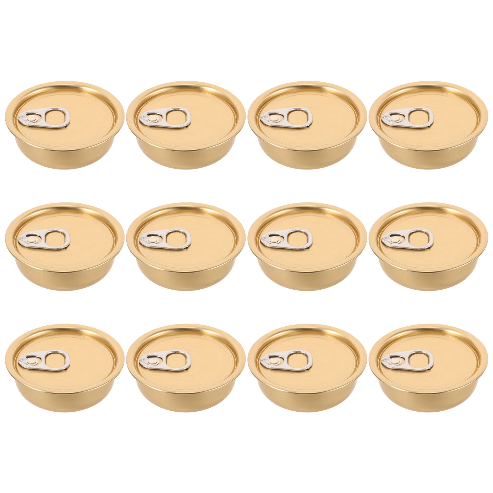 

12pcs Aluminum Cans Empty Dog Food Containers Cookie Jars Small Candy Tins Sealed Design Easy Open Lid Pet
