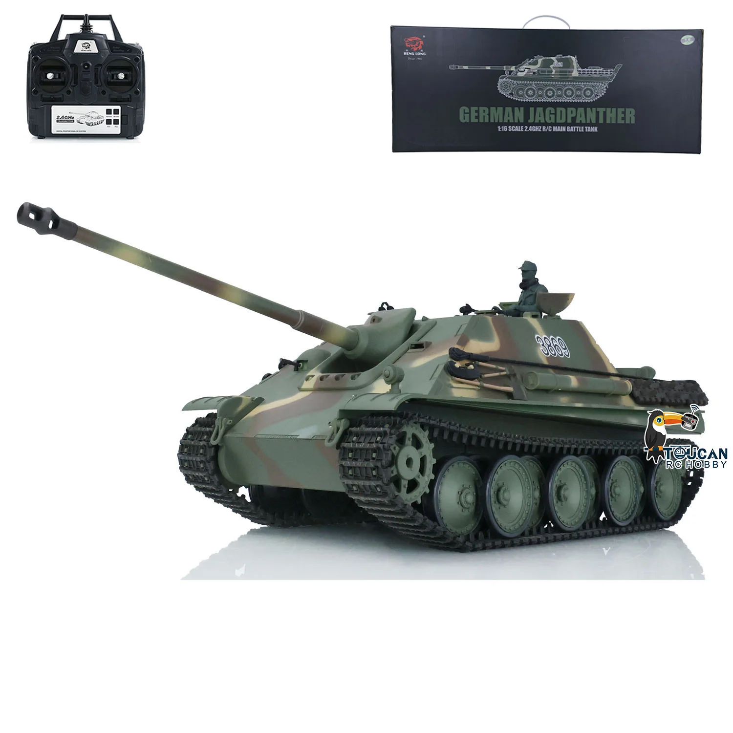 

2,4G Heng Long, масштаб 1/16, 7,0, пластиковая версия, Jadpanther RTR, радиоуправляемый танк, модель 3869, радиоуправляемый танк, транспортные средства, подарки TH17437