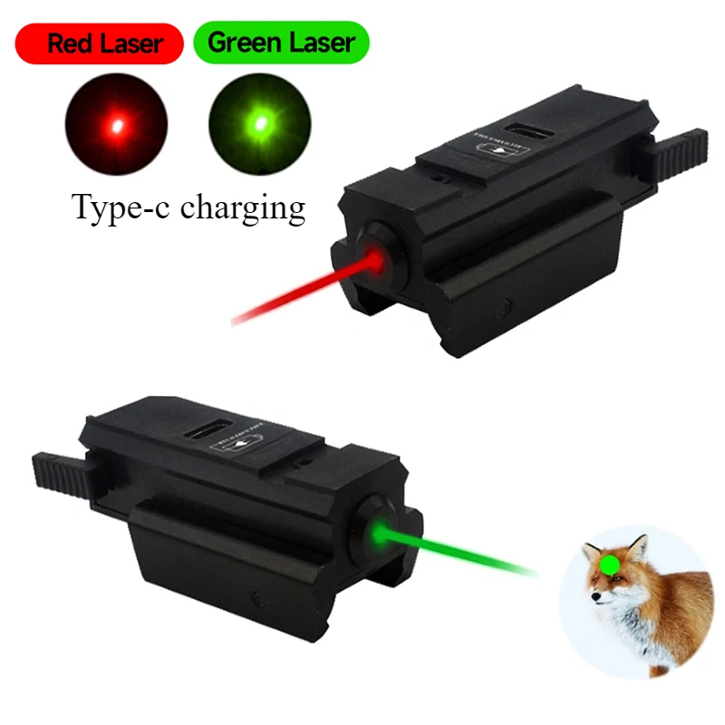 Tactical Portable Red/Green Laser Powerful Outdoor Compact Sight Accsesories Sports Long Distance Hunting 11mm/20mm Rail Mount