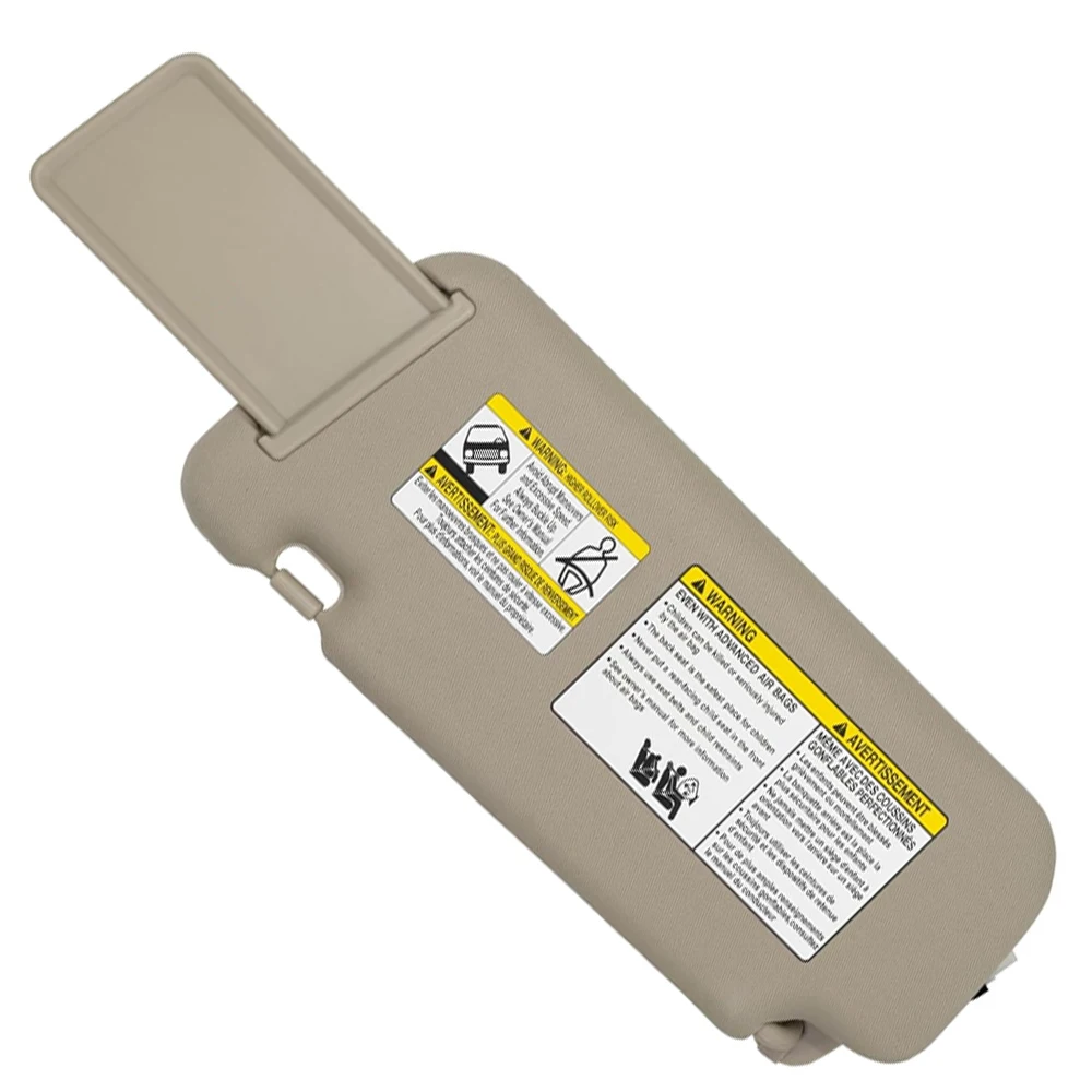 Car Sun Visor With Mirror and Light Grey Beige Sun Shade for Nissan Murano 2009 2010 2011 2012 2013 2014 Left Hand Driver - Image 3