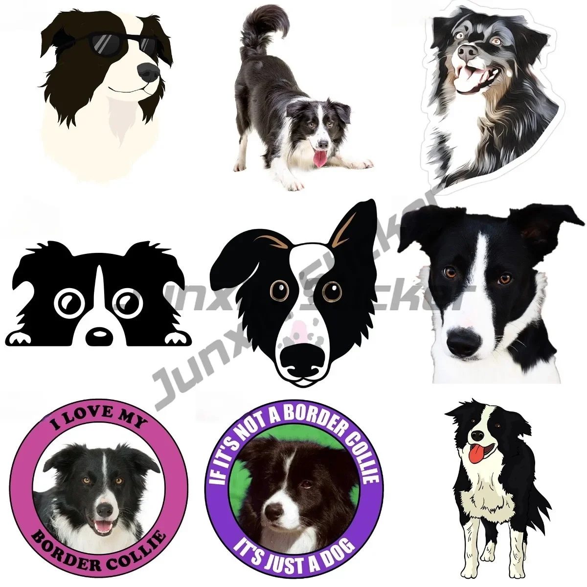 

Boutique Decals Exterior Accessories Border Collie Bumper Sticker Border Collie Decal Dog Breed Sticker Stockdog Decal