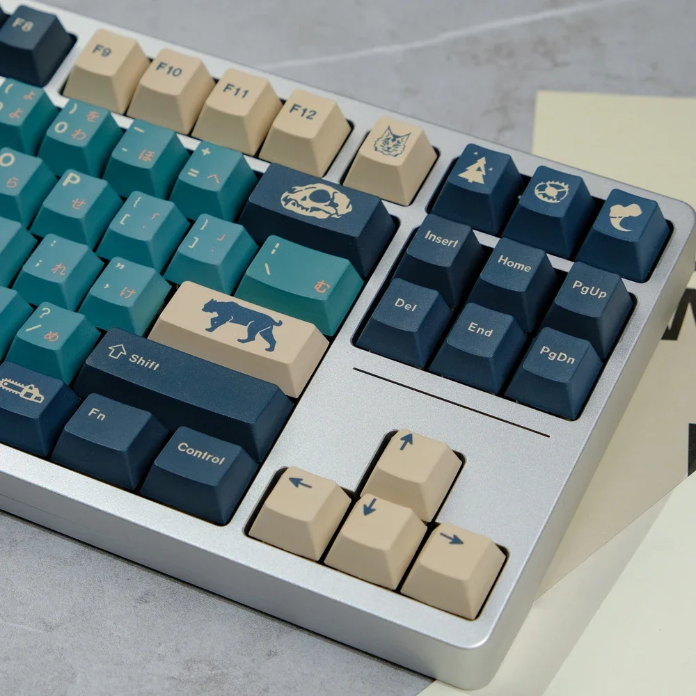 129 Keys/set  Silent Forest Keycaps Cherry Profile PBT Dye Subb Lightproof Keycap For 61 68 75 84 87 96 98 104 108
