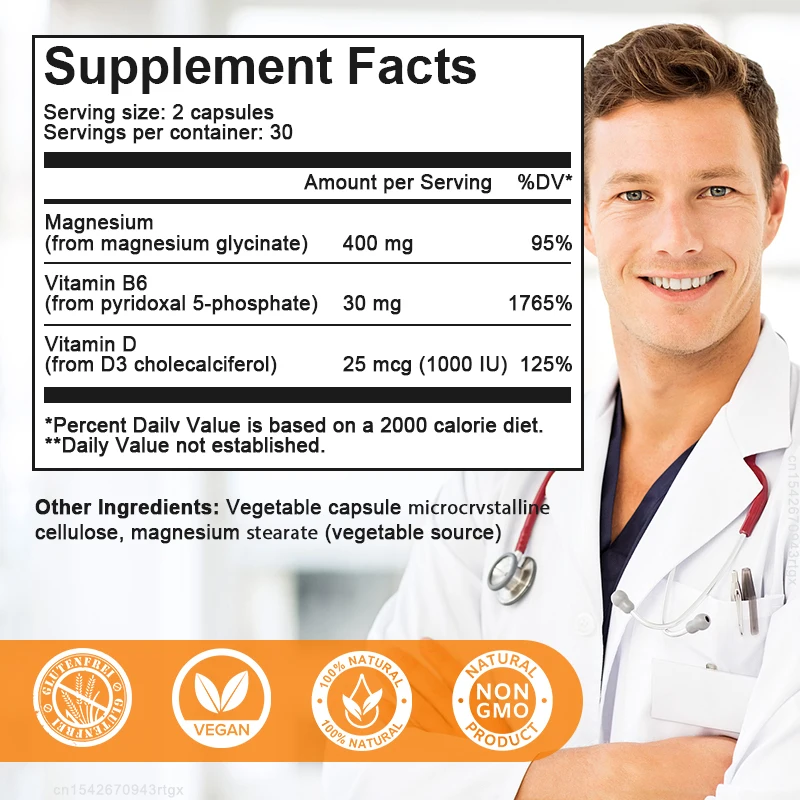 Alliwise Magnesium Glycinate 400mg Mineral Supplement for Women and Mens Natural Sleep Support Bone Health Immunity Mood Support