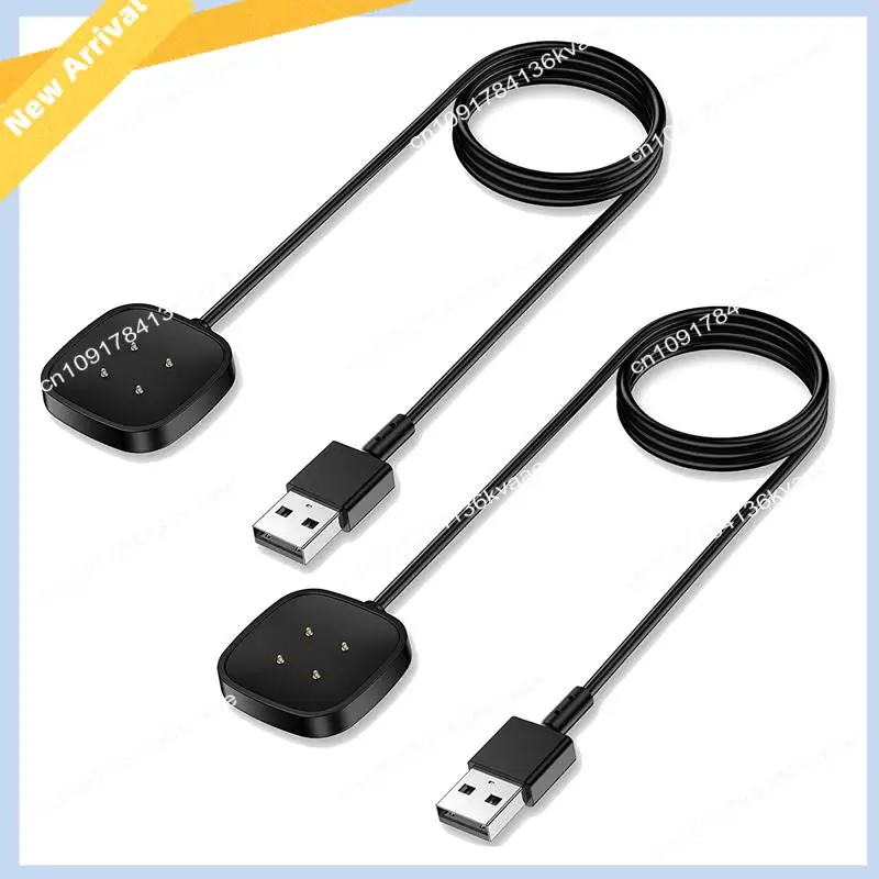 

Сменное зарядное устройство M01K, 2 шт., для Fitbit-Versa-4-Sense-2-Versa-3-Sense, USB-кабель, шнур для быстрой зарядки, умные часы