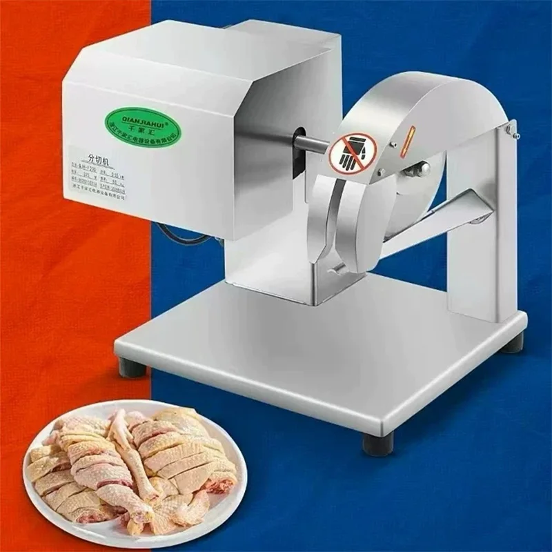 Whole Chicken Cutter, Electric Benchtop Cutting Saw, Small Slaughterhouse Cutter, Pig Trotter/Steak/Frozen Meat Dicer
