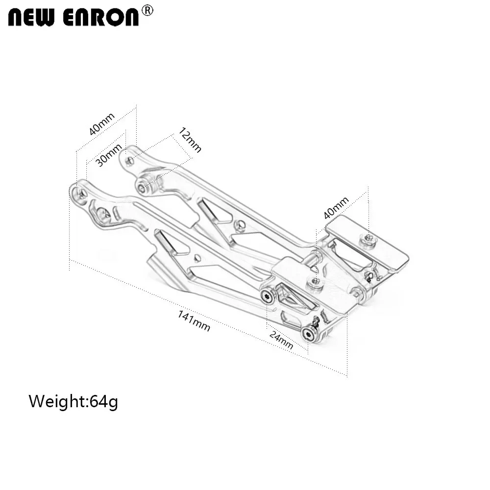 NEW ENRON CNC Alloy Rear Wing Mount #AR320347 for RC Cars 1/8 Arrma Kraton 4X4 Notorious BLX Outcast Talion Typhon TLR TUNED 6S