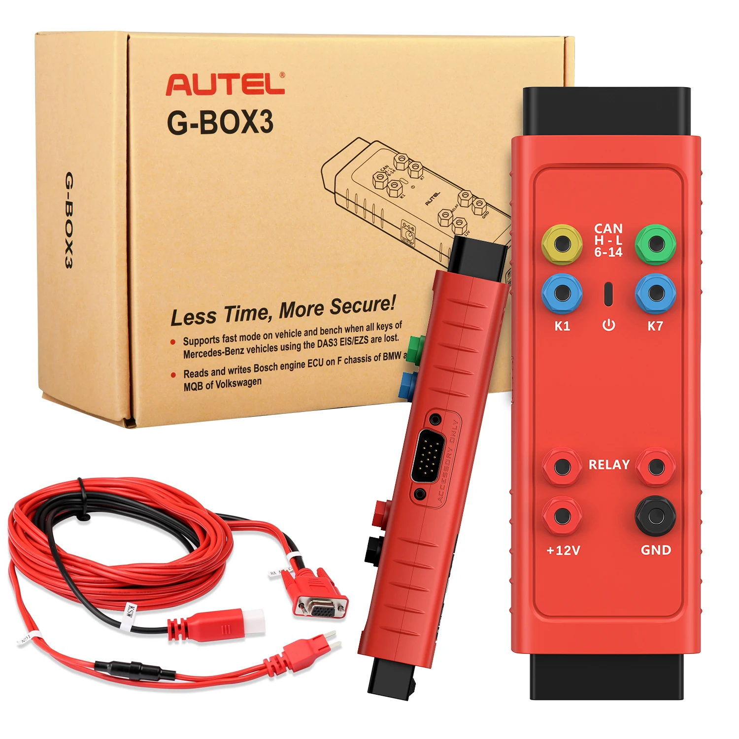Autel G-BOX3 G-BOX2 Адаптер для программирования ключей Realizes Инструмент быстрого режима для Mercedes Benz/BMW Работа с IM508 PRO/IM608 II/IM608