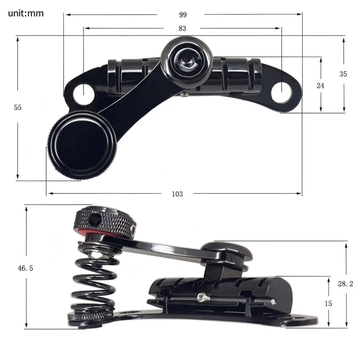11·11COUPON Guitar Tremolo Bridge Tailpiece Tremolo System Guitar Bridge Stop Bar for LP Guitars Tremol Upgrade Black
