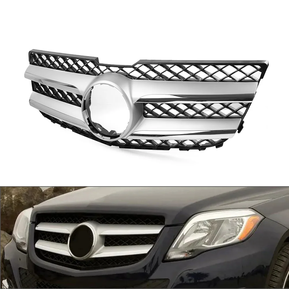 Car Front Radiator Hood Bumper Grille Racing Grill For Mercedes Benz GLK Class X204 GLK250 GLK300 GLK350 2013 2014 2015